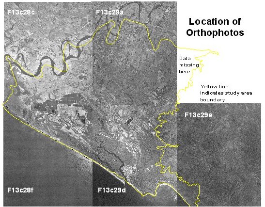 Location of Orthophotos